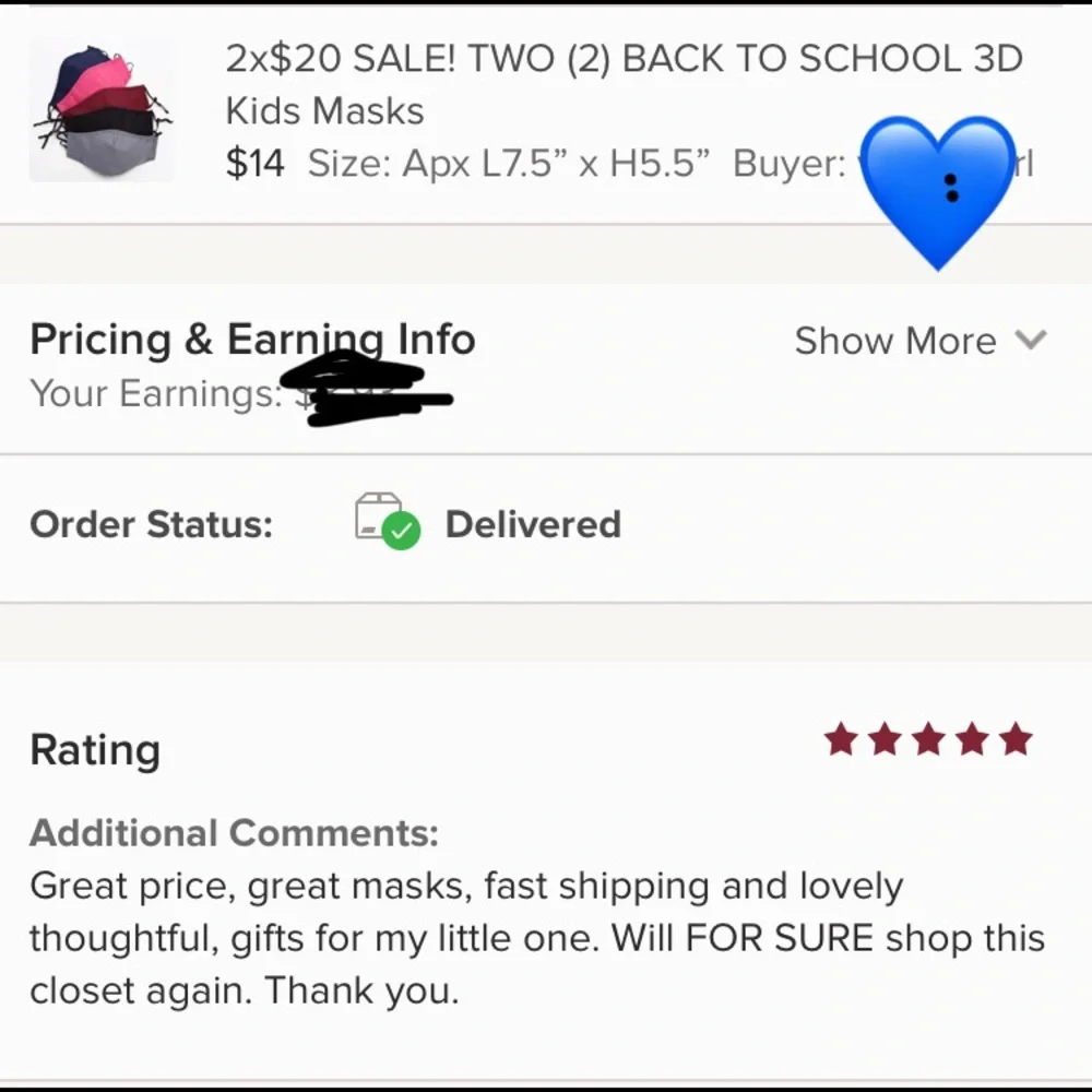 PACK of 3 (THREE) Back to School 3D Kids Masks